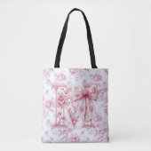 Mom's Light Pink Chinoiserie Grote Schouder Tas (Voorkant)