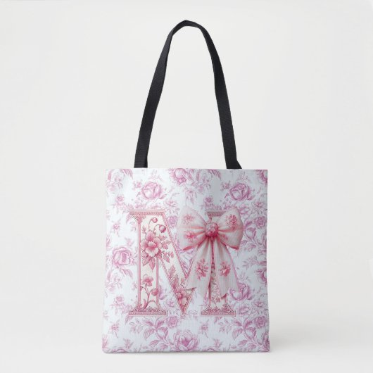 Mom's Light Pink Chinoiserie Grote Schouder Tas (Voorkant)