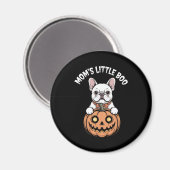 Mom's Little Boo Franse Bulldog Hallowen Magneet (Voorkant / Achterkant)