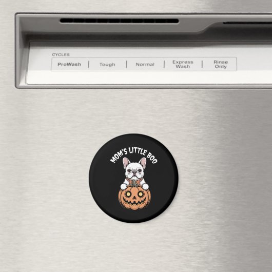 Mom's Little Boo Franse Bulldog Hallowen Magneet (Insitu (Vaatwasser))