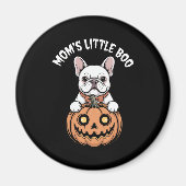 Mom's Little Boo Franse Bulldog Hallowen Magneet (Voorkant)