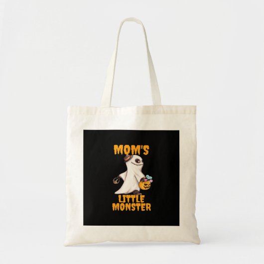 Mom's Little Boo Monster Grappig Graphic Tote Bag (Voorkant)