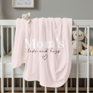 Mom's Love & Hugs Roze Gezellig   Moederdag Fleece Deken