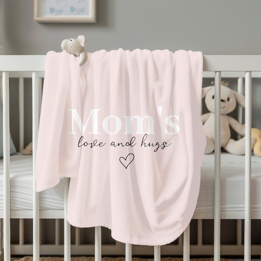 Mom's Love & Hugs Roze Gezellig | Moederdag Fleece Deken