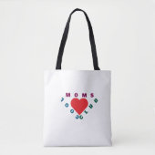Moms Make Everything Better | Cute Heart Tote Bag (Voorkant)