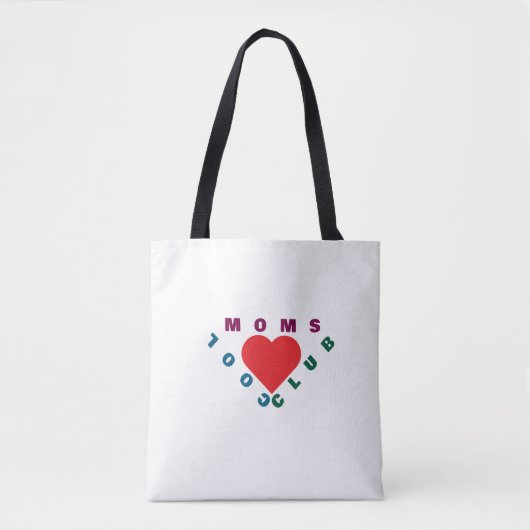 Moms Make Everything Better | Cute Heart Tote Bag (Voorkant)