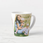 Moms maken het leven prachtig Foto Abstract Latte Mok (Rechterhoek)