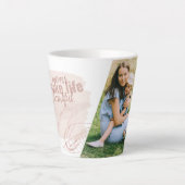 Moms maken het leven prachtig Foto Abstract Latte Mok (Voorkant)