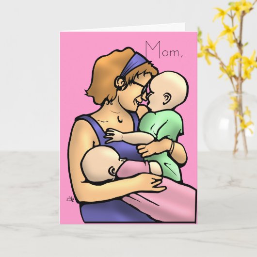 Moms, mam, kaart (Gele Bloem)