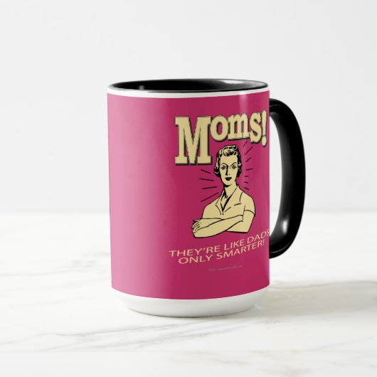 Moms: Net als Dads alleen slimmer Mok (Voorkant rechts)