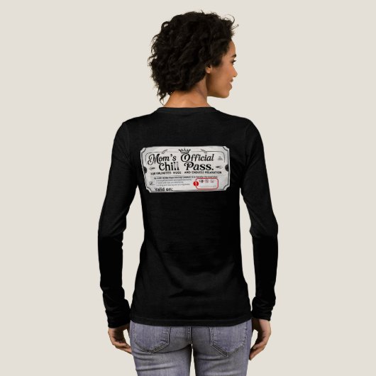 Mom's official chill pass Tri-Blend shirt (Achterkant)
