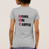 Moms op campus T-shirt (Achterkant)
