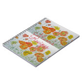 Mom's Recipes Poppy Floral Waterverf Notitieboek (Linkerzijde)