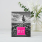 MOM's ROCK GITARIST WANDELTRACKS Briefkaart (Staand voorkant)