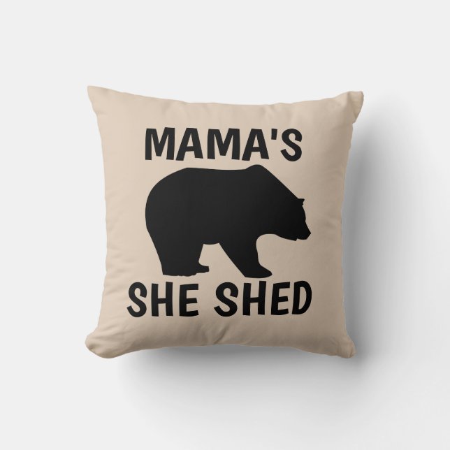 MOM'S SHE SHED BEER GRIZZLY Sierkussen (Voorkant)