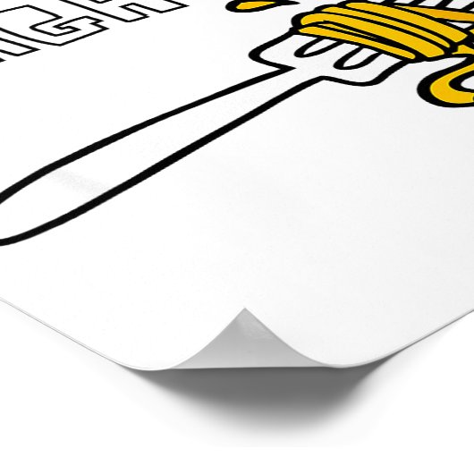 Mom's Spaghetti Funny Toddler Kids  Poster (Hoek)