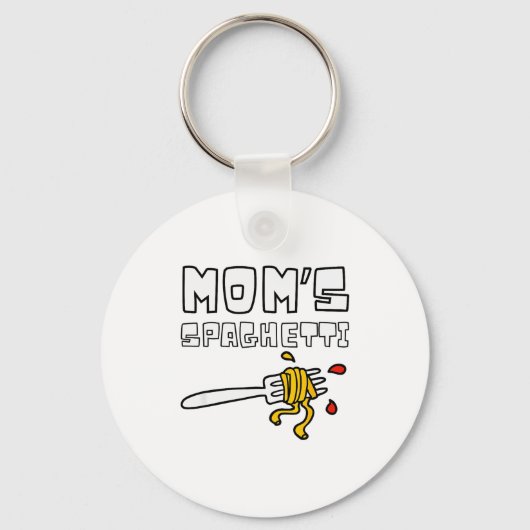 Mom's Spaghetti Funny Toddler Kids  Sleutelhanger (Voorkant)