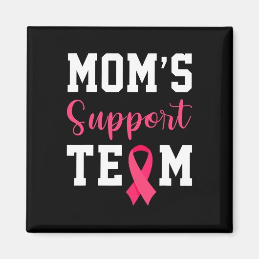 Moms Support Team Overlevende Borstkanker Bewustzi Magneet (Voorkant)