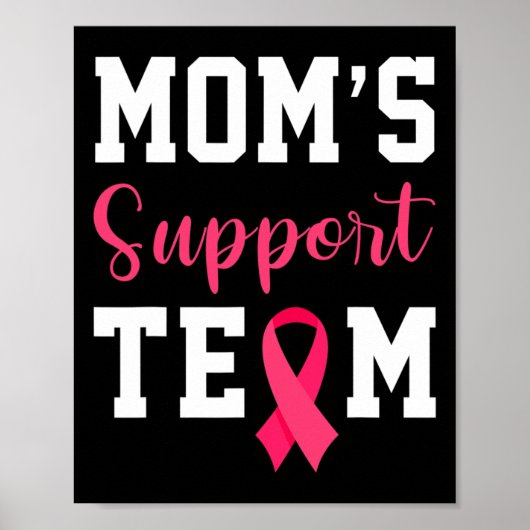 Moms Support Team Overlevende Borstkanker Bewustzi Poster (Voorkant)