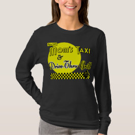 Moms Taxi & Drive-Thru Retro Gezegde T-shirt