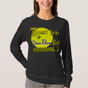 Moms Taxi & Drive-Thru Retro Gezegde T-shirt