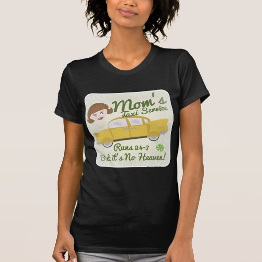 Moms Taxi Service Dark T-shirt (Voorkant)