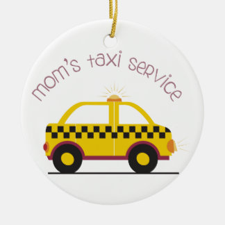 Moms Taxi Service Keramisch Ornament