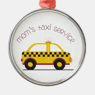 Moms Taxi Service Metalen Ornament