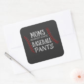Moms Tegen witte honkbal Pants T-Shirt Vierkante Sticker (Envelop)