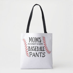 Moms Tegen witte honkbalzuigers Tote Bag