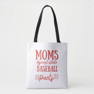 Moms Tegen witte honkbalzuigers Tote Bag