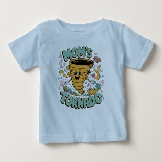 "Mom's tornado" Baby t-shirt (Voorkant)