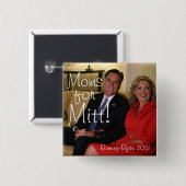 Moms voor Mitt! Vierkante Button 5,1 Cm (Voorkant /achterkant)
