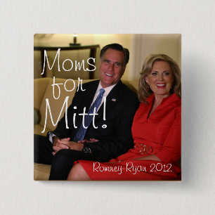 Moms voor Mitt! Vierkante Button 5,1 Cm