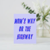 Moms Way of the Highway Gezegde Briefkaart (Staand voorkant)