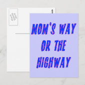 Moms Way of the Highway Gezegde Briefkaart (Voorkant / Achterkant)