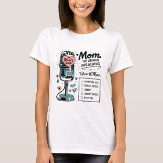 Mom's Wisdom - De originele influencer retro-muzie T-shirt