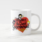 Moms zijn de echte superhelden grote koffiekop (Rechts)