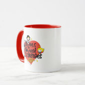 Moms zijn de echte superhelden mok (Voorkant links)