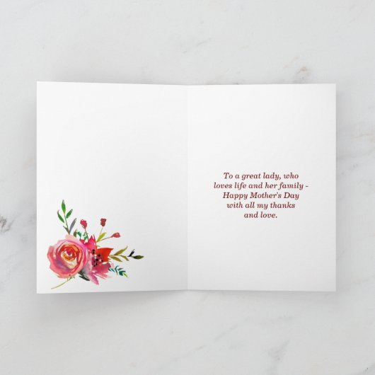 MOMS ZIJN MARVELOUS NEEDLEPOINT-Moederdag Kaart (Binnen)