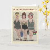 MOMS ZIJN MARVELOUS NEEDLEPOINT-Moederdag Kaart (Gele Bloem)