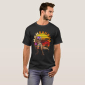 MOMSAURUS T rex mam Beach Retro Funny Dino T-shirt (Voorkant volledig)