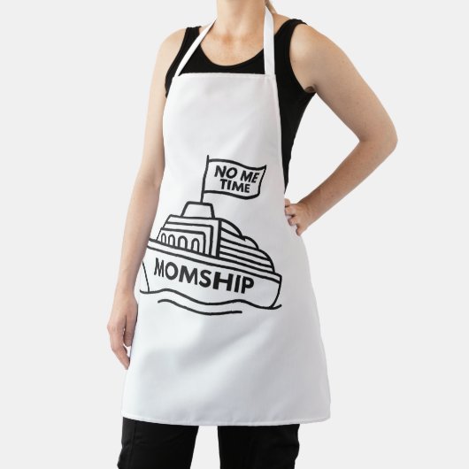 MOMSHIP NO Metime All-Over Print Apron, Medium Schort (Insitu)