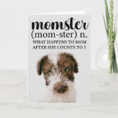 Momster... beste mam persoonlijke Moederdag Kaart (Voorkant)