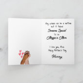 Momster... beste mam persoonlijke Moederdag Kaart (Binnen)