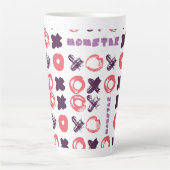 Momster brandkit tik-tak-teen latte mok (Voorkant)