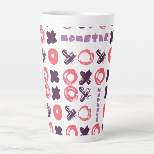 Momster brandkit tik-tak-teen latte mok (Voorkant)