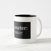 Momster Coffee Cup Tweekleurige Koffiemok (Voorkant rechts)