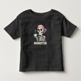 Momster - Cool Skeleton Mom Kinder Shirts