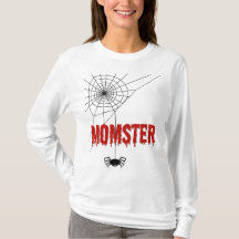 Momster druipend bloed-lettertype en spin